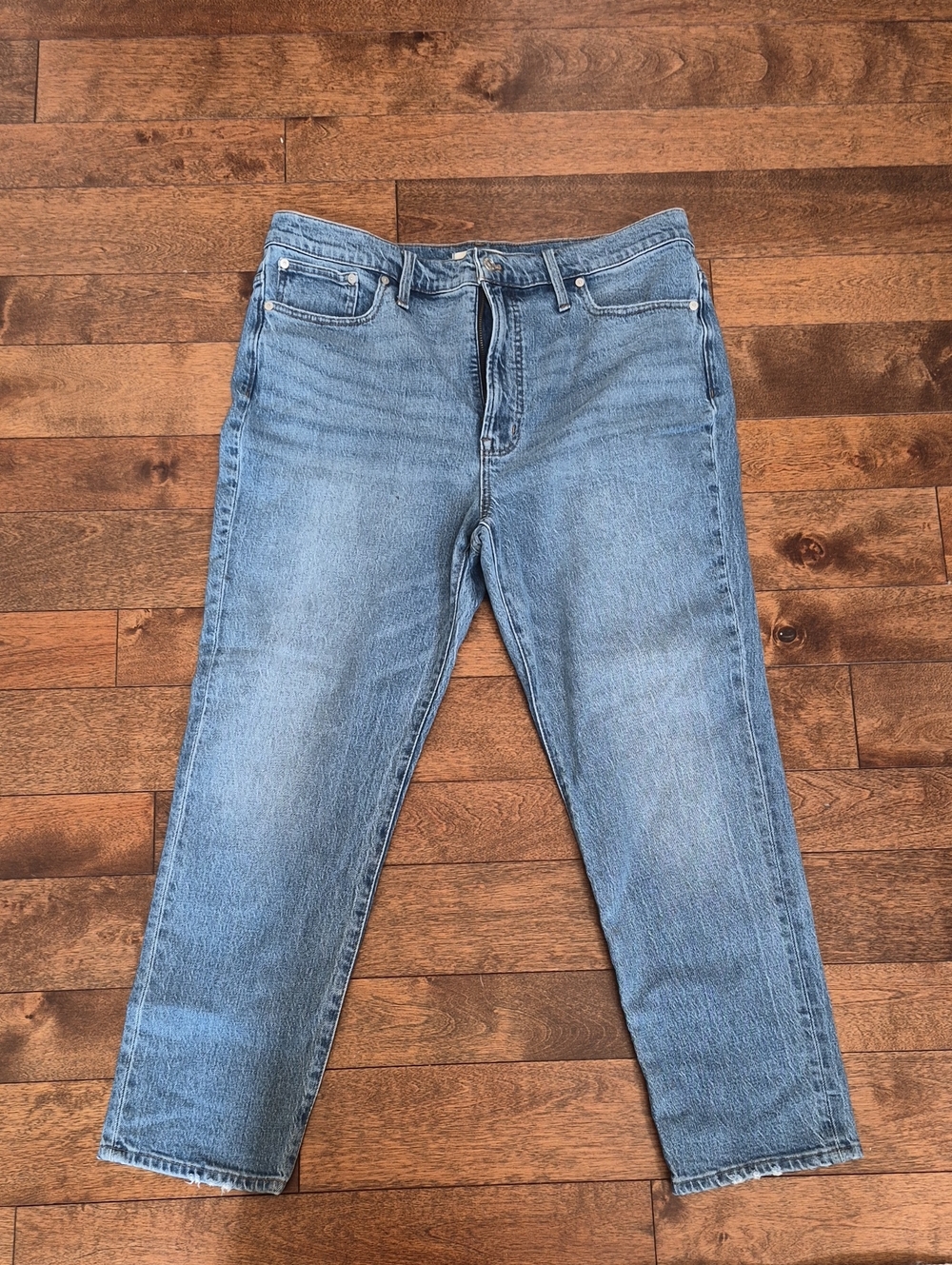 Madewell Women's Straight Leg Light Blue Jeans